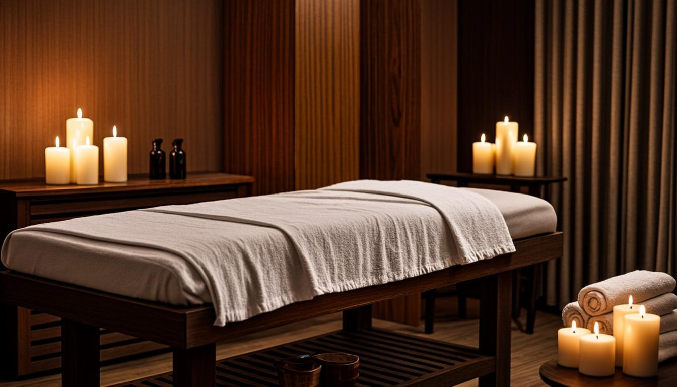 Body to body massage spa in Hyderabad - NuruNest B2B massage center with luxury interior and private rooms